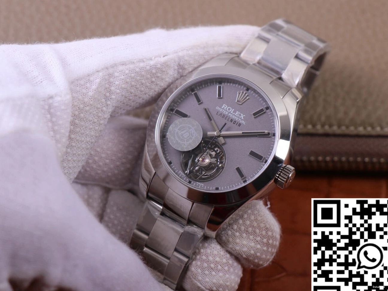 Base watch 116400 Milgauss Replica Rolex JB Label Design case LNT01HS-001 Noir Silver Factory 1105